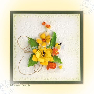 Picture of Foam flowers with set 4 yellow