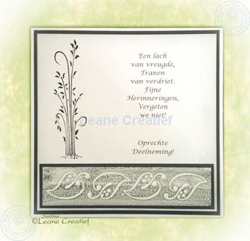 Afbeeldingen van Clear stamp grass condoleance kaart