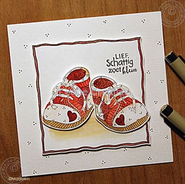 Image de Doodle stamp Baby shoes