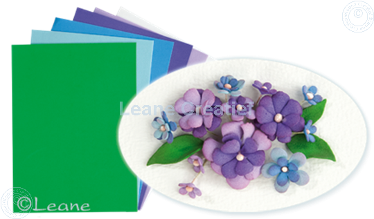 Picture of Flower foam set 2 blue/violet