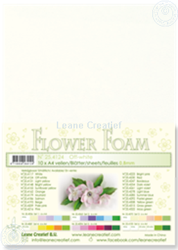 Bild von Flower foam A4 sheet off white