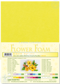 Afbeeldingen van Flower foam A4 sheet bright yellow