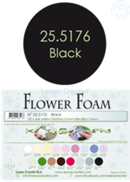 Bild von Flower foam A4 sheet black