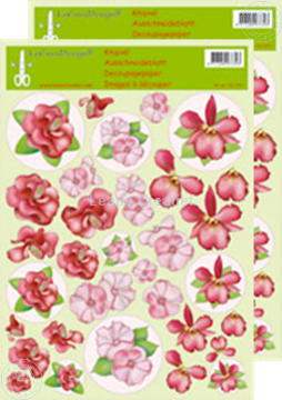 Picture of LeCreaDesign® Flower decoupage papers