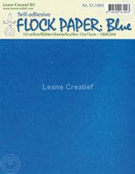 Bild von Flock paper blue 15x15cm