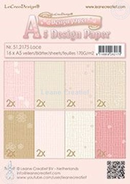 Afbeeldingen van Design paper Lace pink/brown
