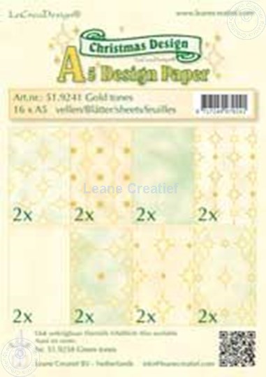 Picture of Design sheets gold tones A5