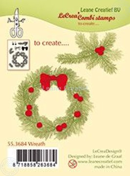 Afbeeldingen van Combi stamp Wreath