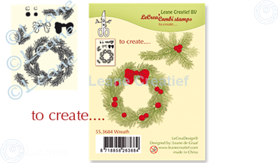 Afbeelding van Combi stamp Wreath