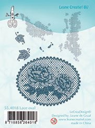 Image sur Combi stamp Lace oval roses