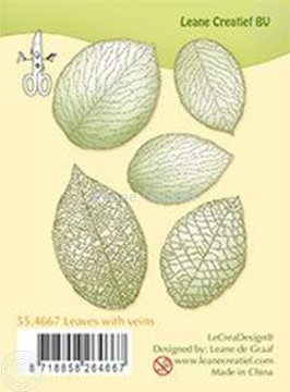 Afbeeldingen van Clear stamp leaves with veins