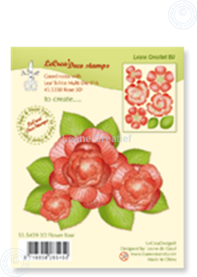 Image sur Clear stamp 3D flower Rose