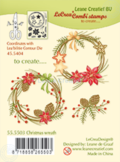 Image sur Combi stamp Christmas wreath