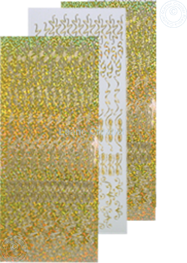 Bild von LeCreaDesign® Rosetten Sticker #2 gold diamond