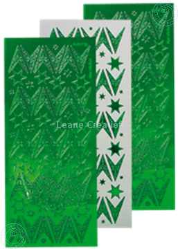 Image de Sticker de Noël mirror étoile vert