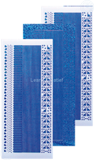 Image sur Sticker de lignes diamond bleu