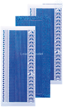 Bild von Linien Sticker diamond blau