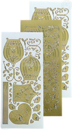 Picture of LeCreaDesign® sticker birdcage gold