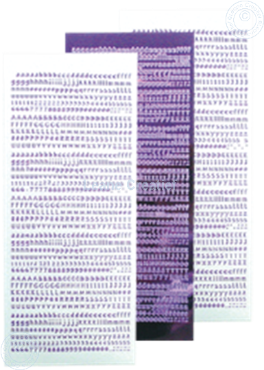 Image sur LeCreaDesign® Alphabet sticker mirror violet