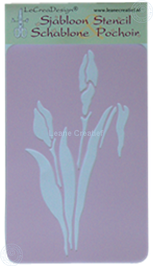 Image sur LeCreaDesign® Pochoir Iris petit