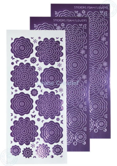 Image sur Stickers des  fleurs mirror violet