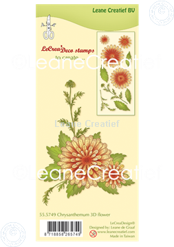 Image de Tampon clair 3D Flower Chrysanthème 