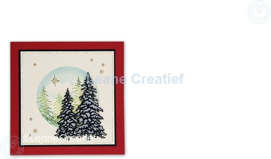 Afbeelding van Set Lea'bilitie & Clearstamp Christmas trees