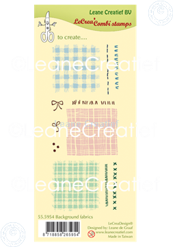 Picture of LeCreaDesign® clear stamp Background Fabrics and Stitches