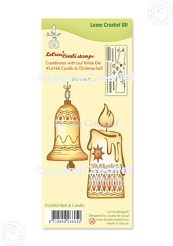 Picture of LeCreaDesign® combi clear stamp Bell & Candle 