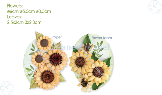 Afbeelding van Multi die & Clearstamp Sunflower 3D