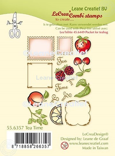 Picture of LeCreaDesign® combi clear stamp Tea Time