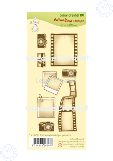 Picture of LeCreaDesign® combi clear stamp Cameras, filmstrips & pictures