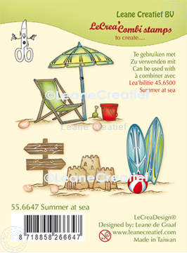 Picture of LeCreaDesign® combi clear stamp Summer at Sea