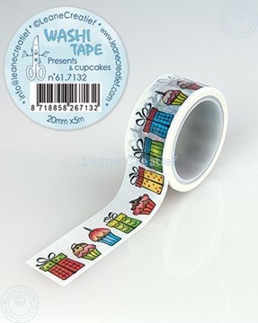 Picture of Washi tape Present & cupcakes, 20mm x5m.