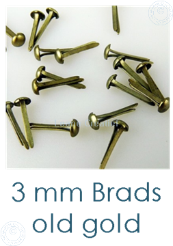 Picture of 40 Brads 3mm Old gold
