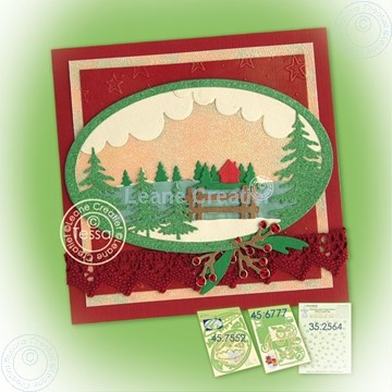 Picture of diorama Christmas colorfull card