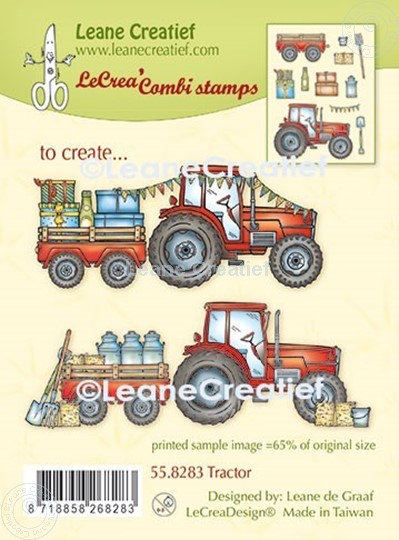 Bild von LeCreaDesign® Silikon Kombi Stempel Traktor   