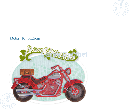 Bild von Lea’bilitie® Motorrad Präge- und Schneideschablone